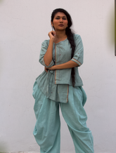 Dhoti Co-ord Set(kala cotton)
